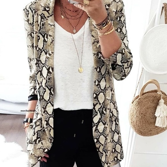 snakeskin jacket zara